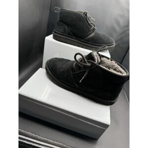 UGG Black and Grey Neumel Low Boots - Size 10W